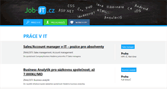 Desktop Screenshot of job-it.cz